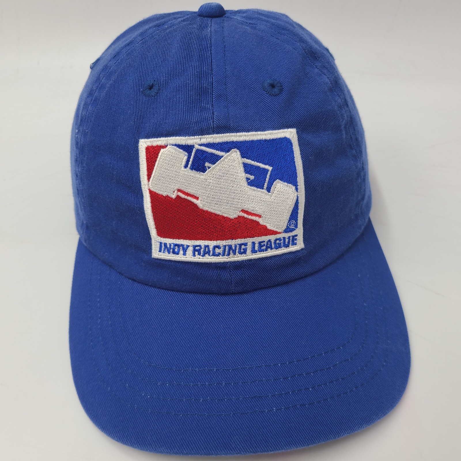 Vintage Indy Racing League Hat Strapback Blue Red White Irl Racing Casual Men